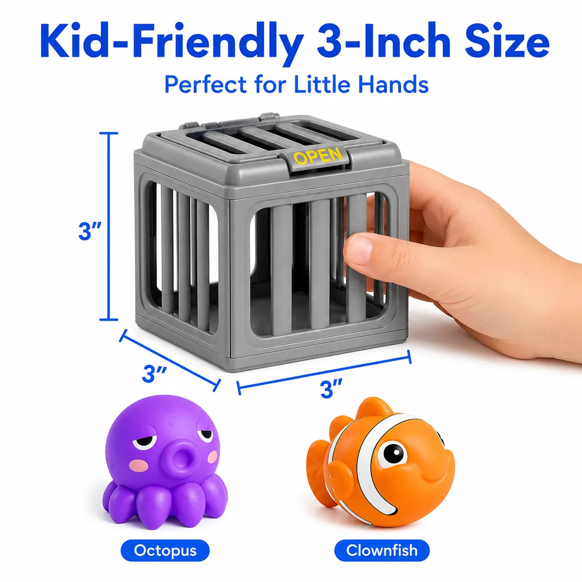💦 👑 Ocean Animal Pool Diving Toy Set - Toss, Dive, Press & Rescue
