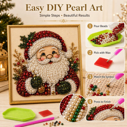 🌈2026 HOT SALE🥳Relaxing & Beginner-Friendly - 🎨💎DIY Christmas Pearl Art Kit💥LAST DAY 50% OFF!