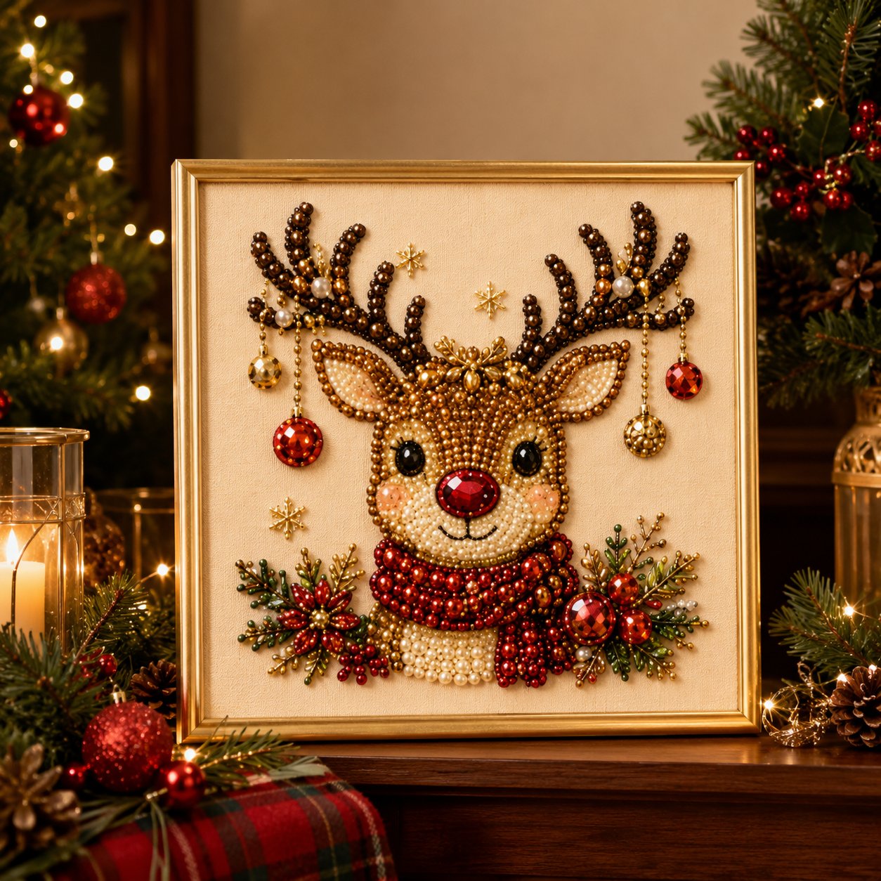 🌈2026 HOT SALE🥳Relaxing & Beginner-Friendly - 🎨💎DIY Christmas Pearl Art Kit💥LAST DAY 50% OFF!