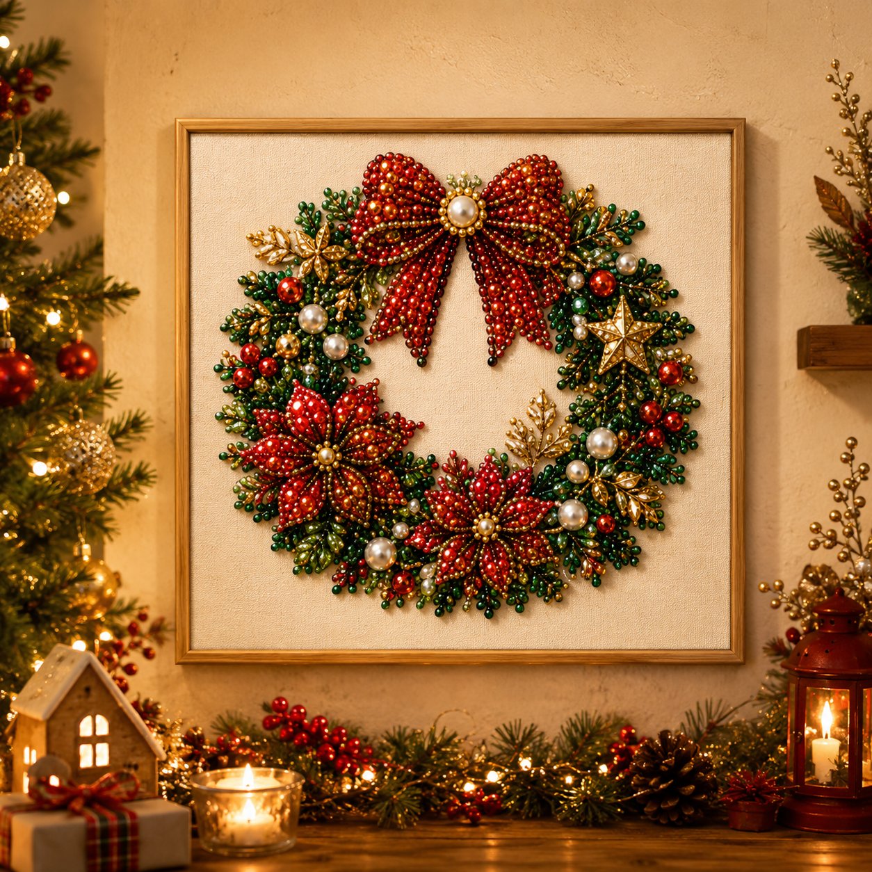🌈2026 HOT SALE🥳Relaxing & Beginner-Friendly - 🎨💎DIY Christmas Pearl Art Kit💥LAST DAY 50% OFF!