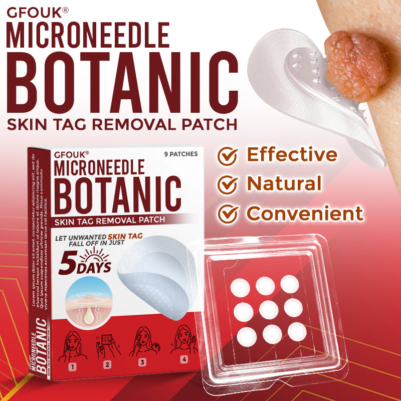 GFOUK® MicroNeedle Botanic Skin Tag Removal Patch Aligned with NHS Skincare Guidance