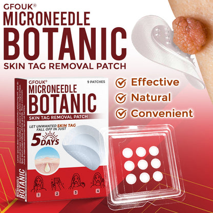 GFOUK® MicroNeedle Botanic Skin Tag Removal Patch Aligned with NHS Skincare Guidance