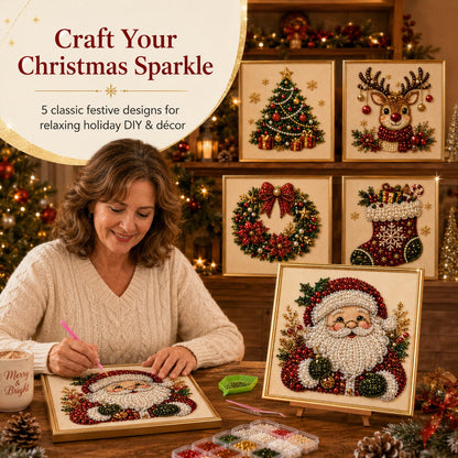 🌈2026 HOT SALE🥳Relaxing & Beginner-Friendly - 🎨💎DIY Christmas Pearl Art Kit💥LAST DAY 50% OFF!