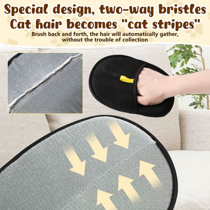 🔥BUY 1 GET 1 FREE🔥🐾🧤flysmus® Pet Hair Remover Electrostatic Gloves – Double-Sided Efficient, Soft Silicone & Washable Reusable (Versatile Home+Car)!