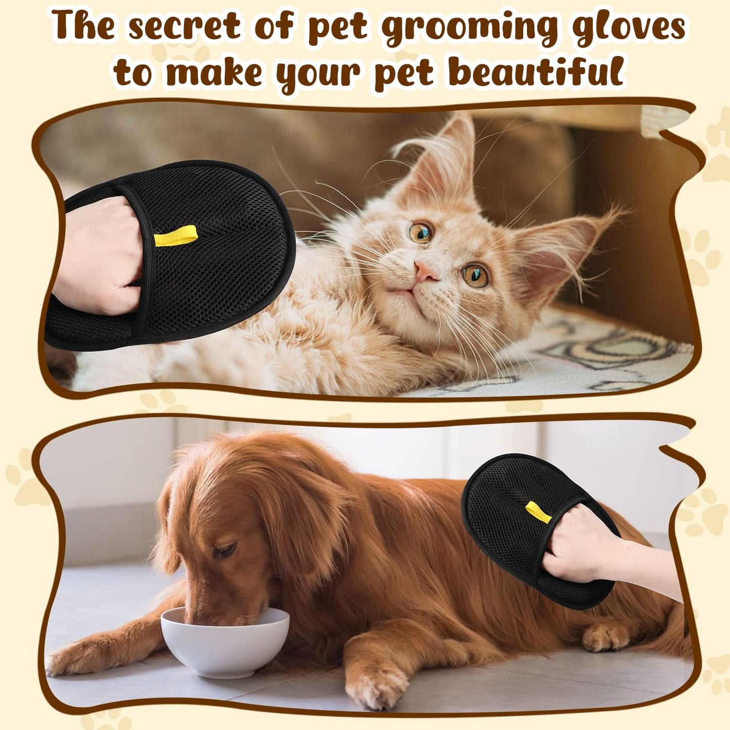🔥BUY 1 GET 1 FREE🔥🐾🧤flysmus® Pet Hair Remover Electrostatic Gloves – Double-Sided Efficient, Soft Silicone & Washable Reusable (Versatile Home+Car)!