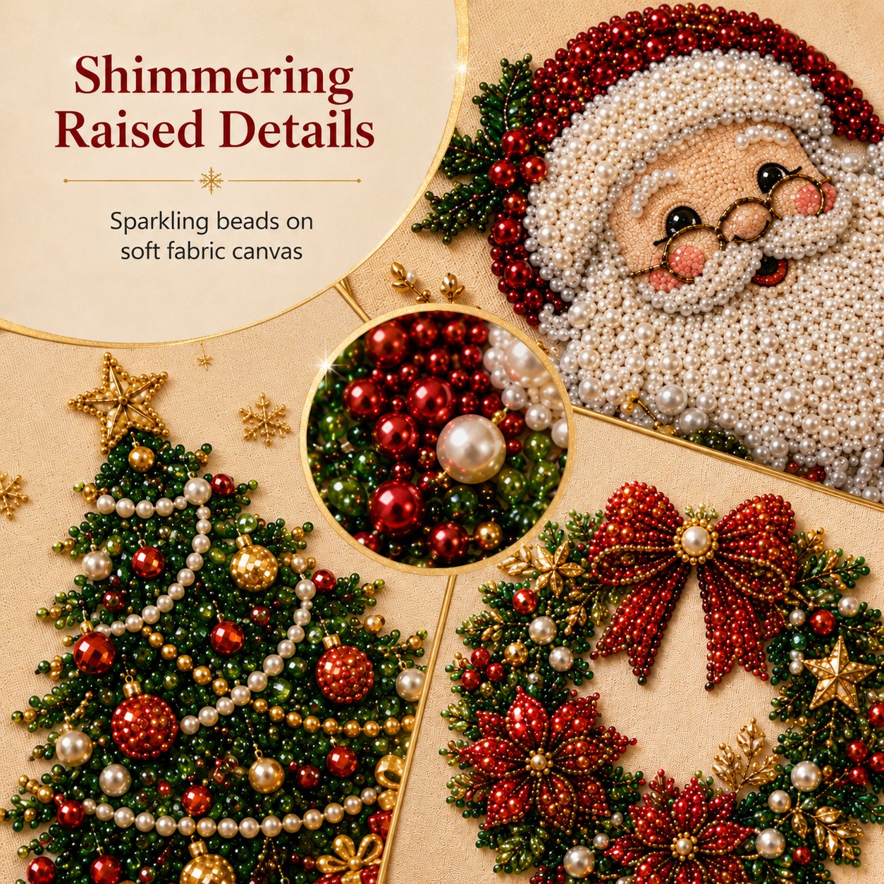 🌈2026 HOT SALE🥳Relaxing & Beginner-Friendly - 🎨💎DIY Christmas Pearl Art Kit💥LAST DAY 50% OFF!