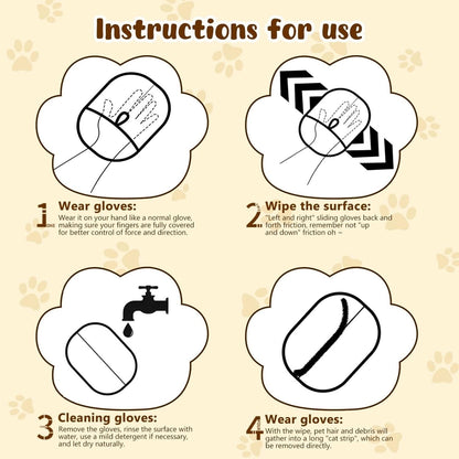 🔥BUY 1 GET 1 FREE🔥🐾🧤flysmus® Pet Hair Remover Electrostatic Gloves – Double-Sided Efficient, Soft Silicone & Washable Reusable (Versatile Home+Car)!